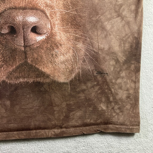 The Mountain Shirt Adult XL Brown Labrador Dog Face Graphic Tee Short Sleeve - Picture 4 of 13